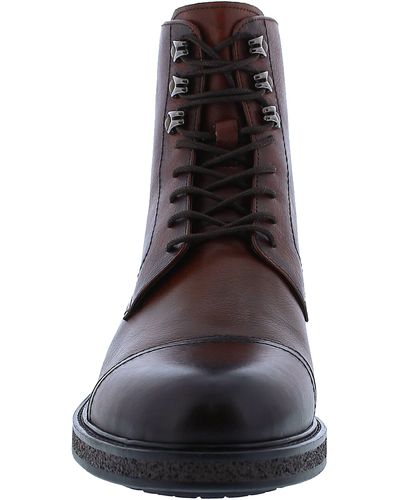 Zanzara Knossos Leather Lug Sole Boot In Cognac At Nordstrom Rack - Black