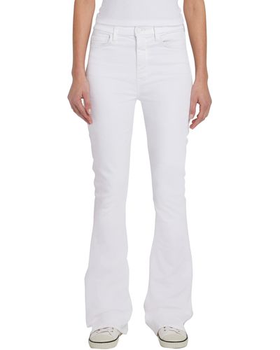 Seven7 Ultra High Waist Bootcut Jeans - White