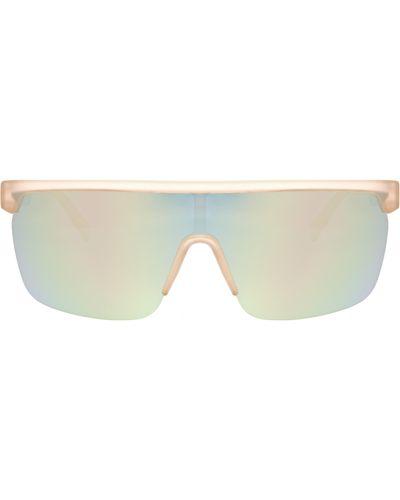 Hurley 63mm Semi Rim Shield Polarized Sunglasses - Multicolor