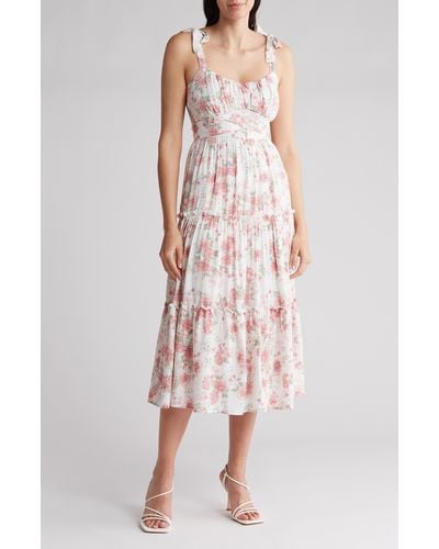 ROW A Floral Tiered Sundress - Multicolor