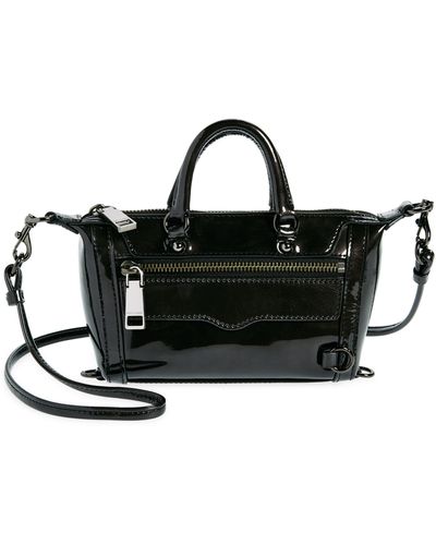 Rebecca Minkoff Micro Mini M.a.b. Leather Crossbody Bag - Black