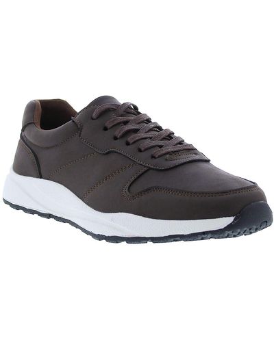 English Laundry Asher Leather Low Top Sneaker - Brown