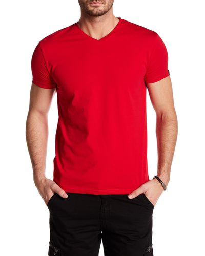 Xray Jeans V-neck Flex T-shirt - Red