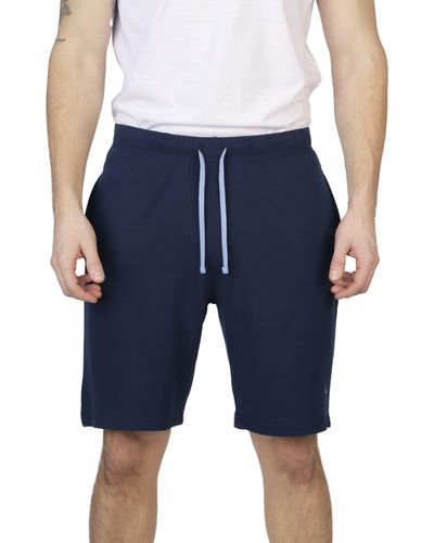 Tailorbyrd Soft French Terry Shorts - Blue