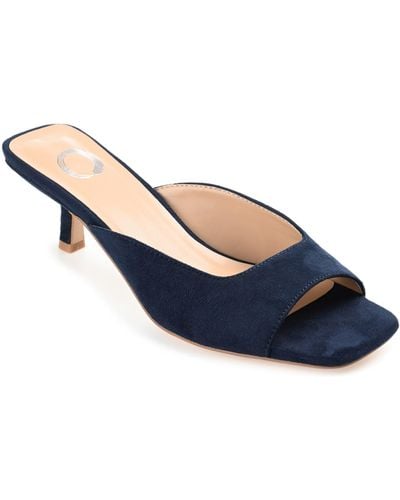 Journee Collection Larna Heeled Sandal - Blue