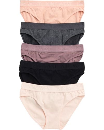 Nine West 5-pack Seamless Bikini Briefs - Multicolor