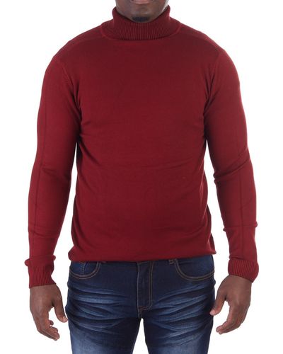 Xray Jeans Turtleneck Pullover Sweater - Red