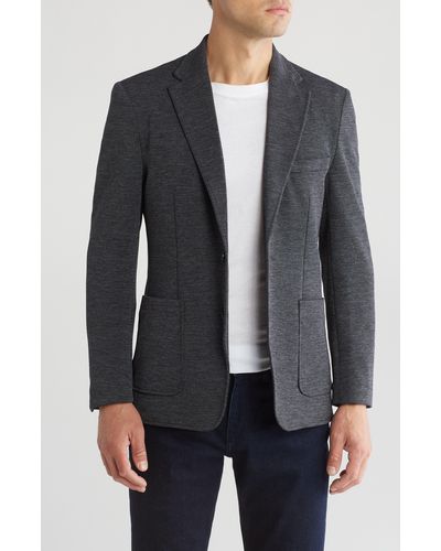 Lucky Brand Mélange Knit Sport Coat - Gray