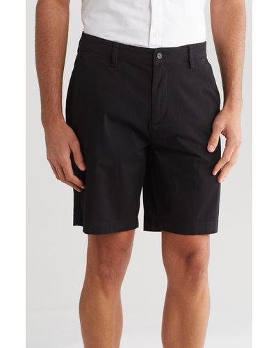 Slate & Stone Stretch Cotton Twill Shorts - Black