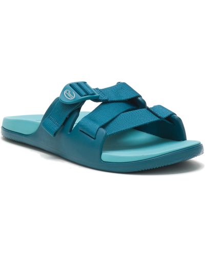 Chaco Chillos Slide Sandal - Blue