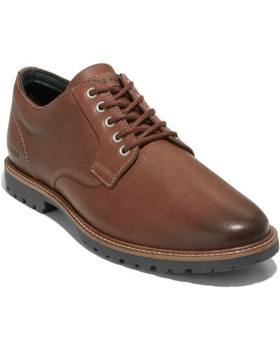 Cole Haan Midland Plain Toe Lug Sole Derby - Brown