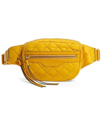 Tory Burch Perry Quilted Nylon Belt Bag - Yellow
