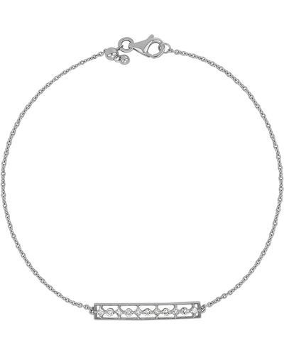 Bony Levy Maya Diamond Line Bracelet - White