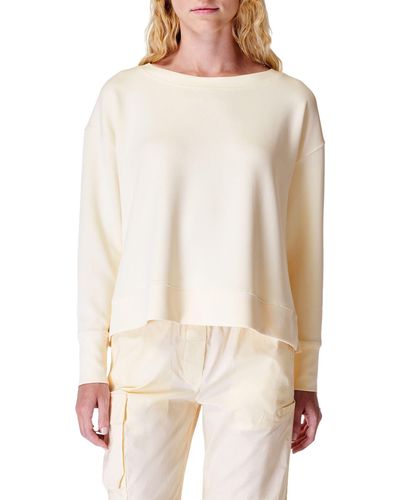 Sweaty Betty Sand Wash Cloudweight Pullover Sweatshirt - Natural