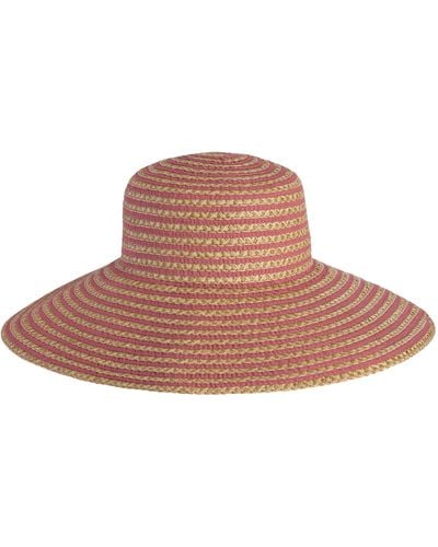 Eric Javits Margot Packable Straw Hat - Pink
