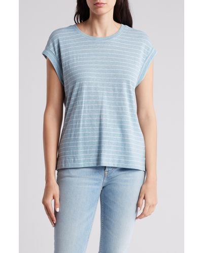 Thread & Supply Louise Stripe Knit T-shirt - Blue