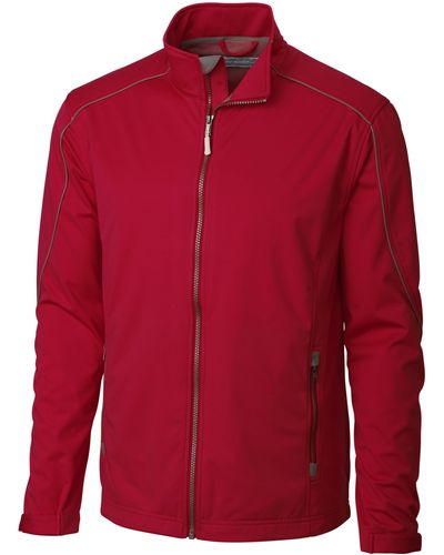 Cutter & Buck Weathertec Opening Day Water Resistant Soft Shell Jacket - Red