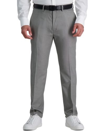 Kenneth Cole Slim Fit Premium Stretch Pants In Natural At Nordstrom Rack - Gray