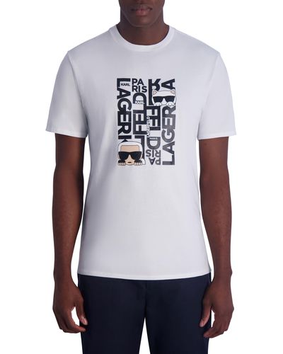 Karl Lagerfeld Karl & Choupette Graphic T-shirt - White