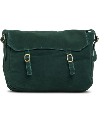 Urban Outfitters Zahara Suede Messenger Bag - Green