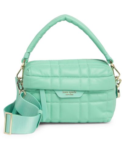 Kate Spade Small Softwhere Quilted Leather Top Handle Bag - Green