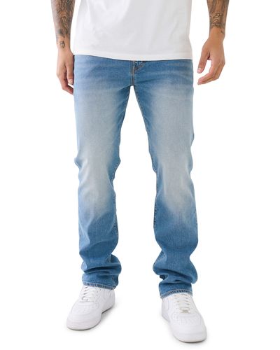 True Religion Ricky Flap Straight Jeans - Blue