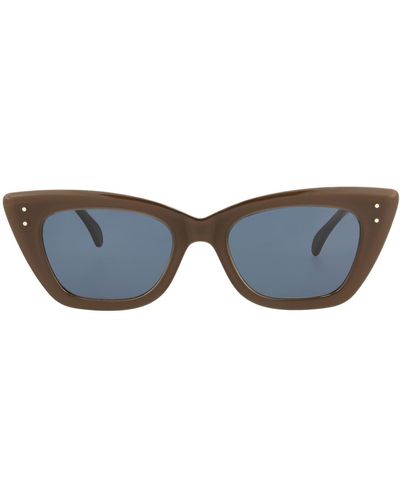 Alaïa 51mm Retro Cat Eye Sunglasses - Blue