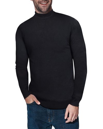 Xray Jeans Core Mock Neck Knit Sweater - Black