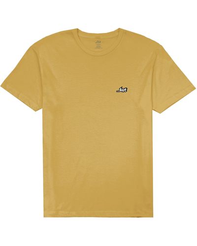 Lost Chest Logo Cotton Crewneck T-shirt - Yellow
