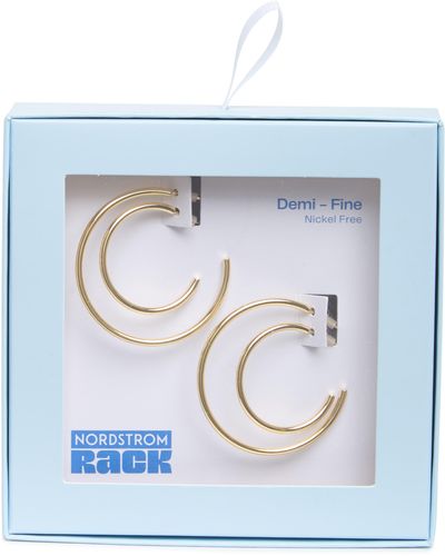 Nordstrom Demi Fine Set Of 2 Hoop Earrings - Blue