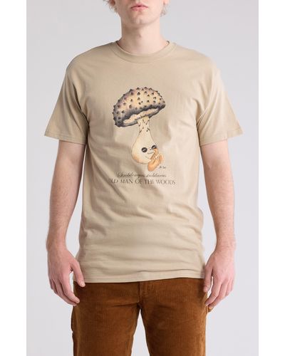 Altru Old Man Of The Woods Cotton Graphic T-shirt - Natural