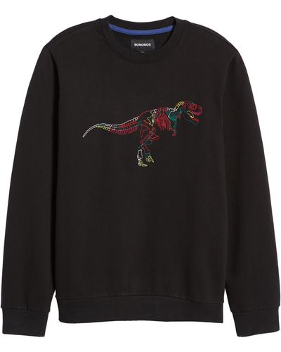 Bonobos Dino Crewneck Sweatshirt - Black