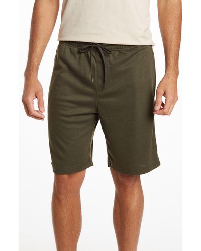 90 Degrees Zip Pocket Knit Shorts - Green