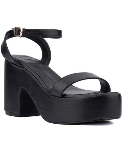 Olivia Miller Charmer Platform Sandal - Black