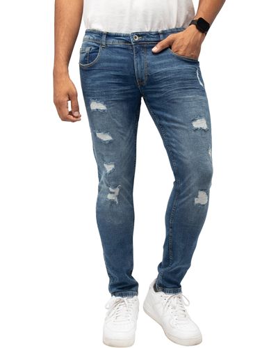 Xray Jeans Distressed Skinny Jeans - Blue