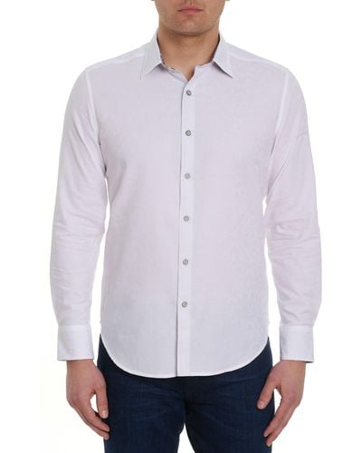 Robert Graham Bayview Cotton Button-up Shirt - White