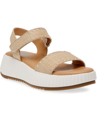 DV by Dolce Vita Franca Strappy Platform Sandal - Natural