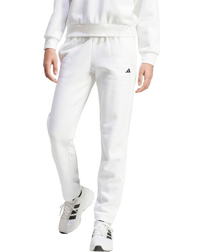 adidas Essentials Feel Cozy Sweatpants - White