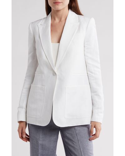 Calvin Klein Linen Blend Sport Coat - White