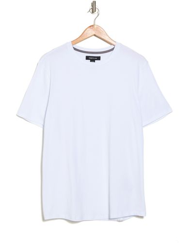 Kenneth Cole Crewneck Stretch Cotton T-shirt - White