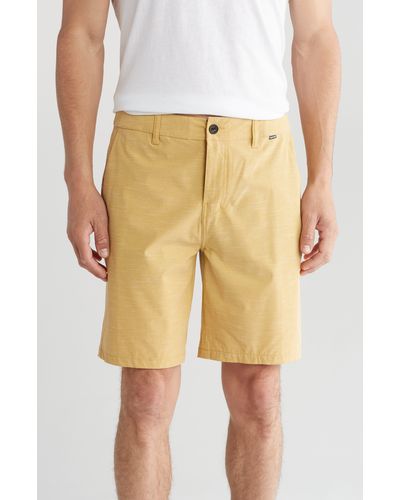 Hurley Phantom Sandbar Stretchband 20" Water Repellent Walk Shorts - Yellow