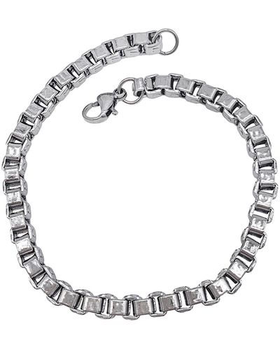 Adornia Water Resistant Box Chain Bracelet - Metallic