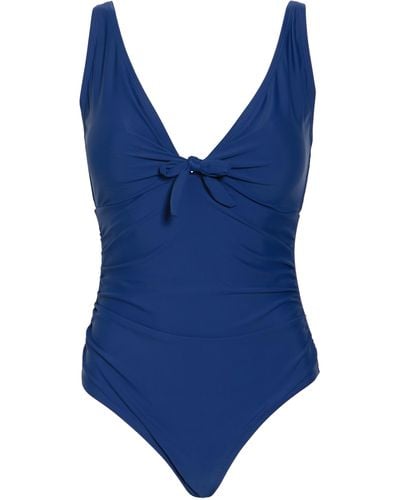 Nicole Miller One-piece Sweetheart Swimsuit - Blue
