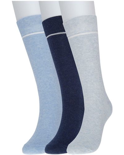Original Penguin 3-pack Solid Pin Crew Socks - Blue