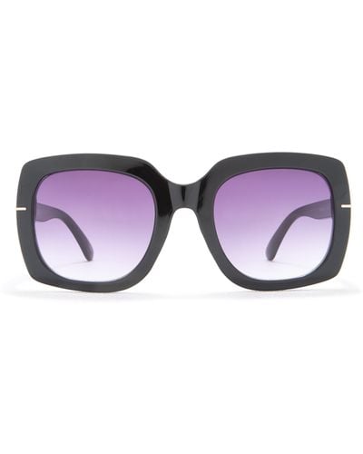 Vince Camuto Glam Square Sunglasses - Purple