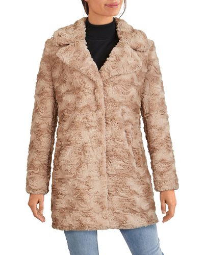 Kenneth cole textured clearance faux fur coat