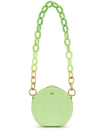 JW PEI Luna Acrylic Chain Circle Bag - Green