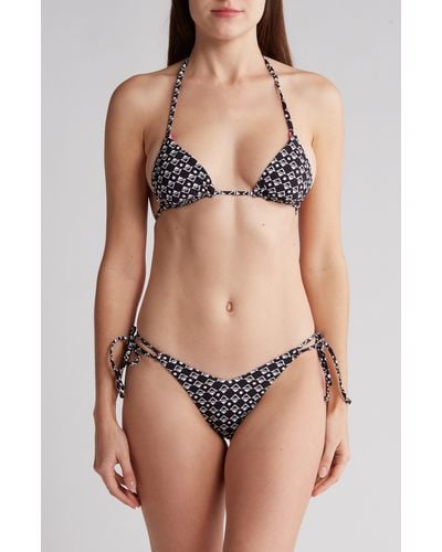 Hurley Itsty Bitsy Reversible Tiki Two-piece Swimsuit - Natural