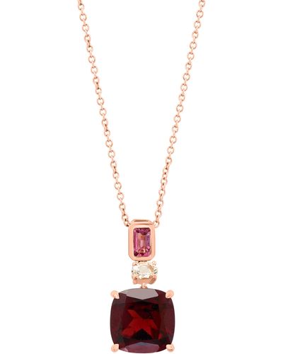 Effy 14k Rose Gold Gemstone Pendant Necklace - White