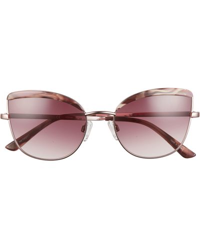 Isaac Mizrahi New York 55mm Gradient Cat Eye Sunglasses - Multicolor
